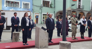 Tocatlán participa en el arrío de Bandera en Tlaxcala